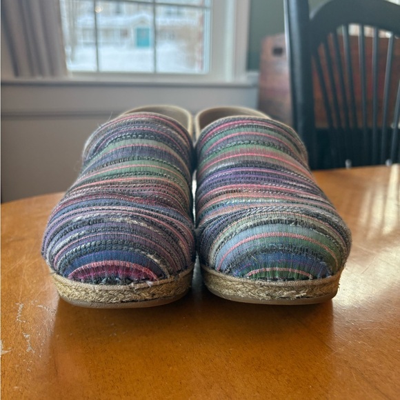 Dansko Colorful Striped Espadrille Flats - Picture 2 of 5